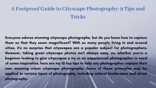 A Foolproof Guide to Cityscape Photography_ 9 Tips and Tricks by Mohit Bansal Chandigarh