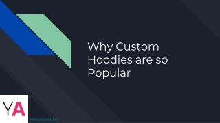 Why Custom Hoodies are so Popular