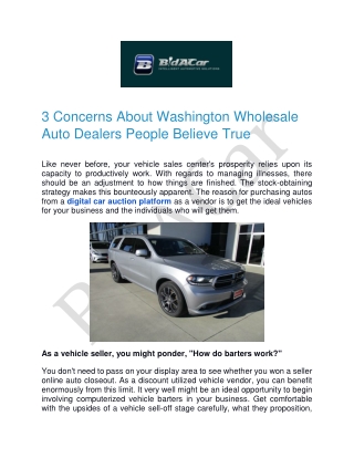 Digital Car Auction Platform at BidACar