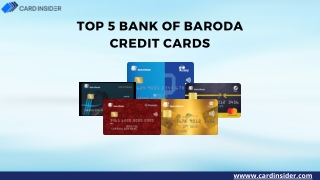 Best Bank of Baroda Credit Cards