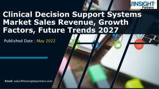 Clinical Decision Support Systems Market Sales Revenue, Growth Factors, Future
