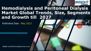 Hemodialysis and Peritoneal Dialysis Market Global Trends, Size, Segments