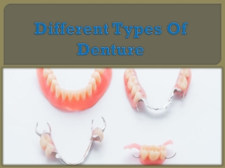 Different Types Of Denture