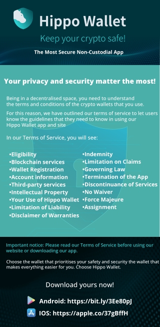 Hippo Wallet’s Term of Service: Explained