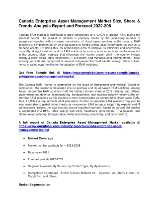 Canada Enterprise Asset Management Market