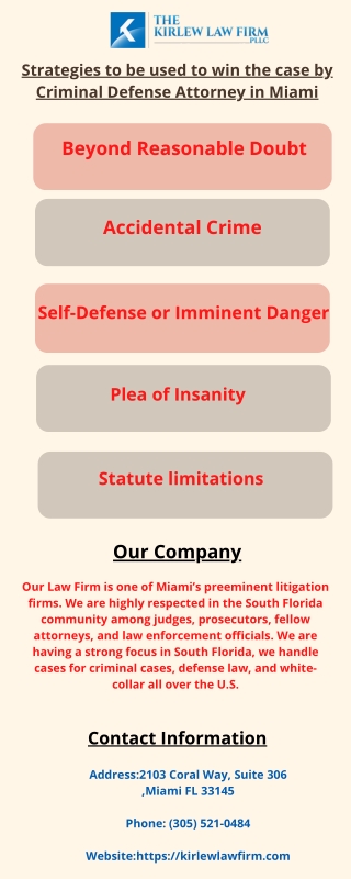 Strategies to be used to win the case by Criminal Defense Attorney in Miami