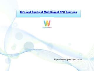 Do’s and Don’ts of Multilingual PPC Services