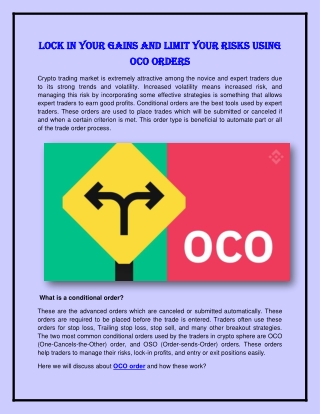 OCO Orders