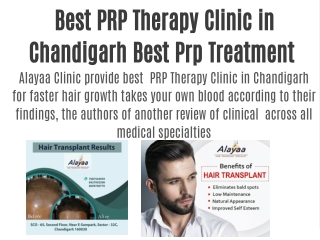 Best PRP Therapy Clinic in Chandigarh Best Prp Treatment