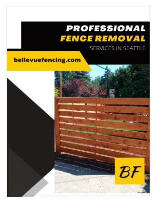 Professional Fence Removal Services in Seattle