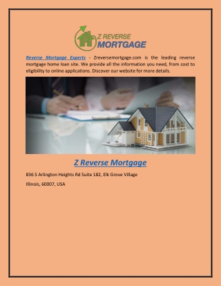 Reverse Mortgage Expert  Zreversemortgage.com