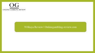 918kaya Review  Onlinegambling-review.com