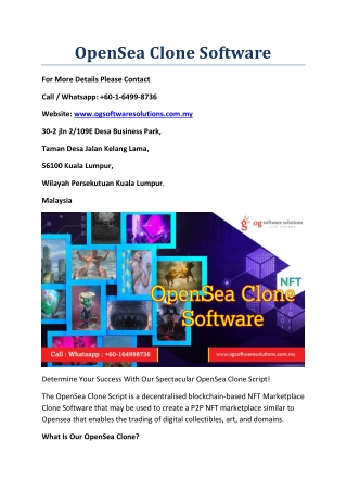 OpenSea Clone Software