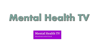 Mental Health TV Offers Phobias Treatment In UK
