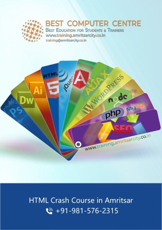 HTML crash Course in Amritsar