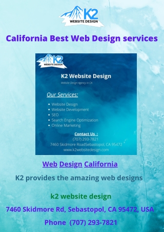 California Best Web Design services