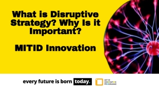 Disruptive Strategy - MIT ID Innovation