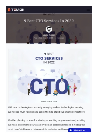 9 Best CTO Services In 2022