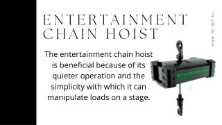Entertainment Chain Hoist | I.T.E