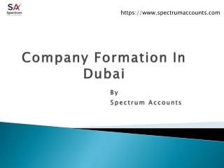 Company Formation In Dubai -  Spectrum
