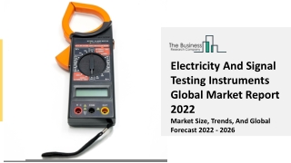 Electricity And Signal Testing Instruments Market Scope, Technology Developments