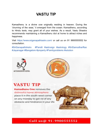 VASTU TIP