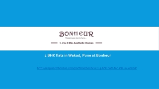 2 BHK flats in Wakad, Pune at Bonheur