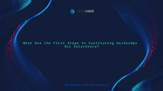 What Are the First Steps to Instituting DevSecOps for Salesforce