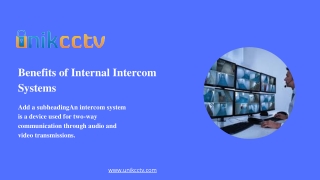 Benefits of Internal Intercom Systems