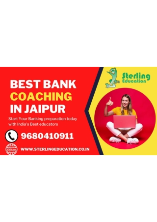 Best Bank Coaching In Jaipur Sterling Education