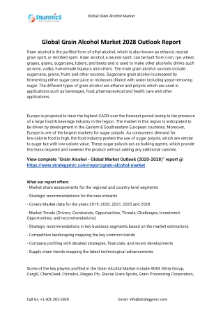 2021 Grain Alcohol Industry Global Analysis Report