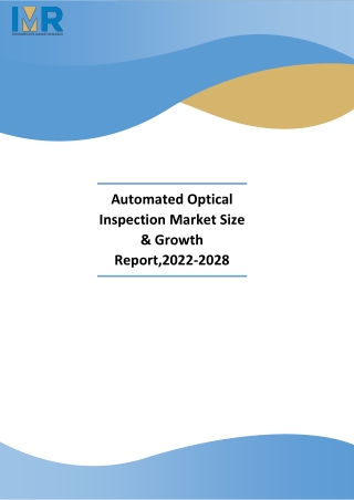 Automated Optical Inspection