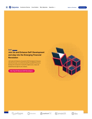 Hire Top 5% of Remote DeFi Developers | Optymize