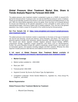 Global Pressure Ulcer Treatment Market