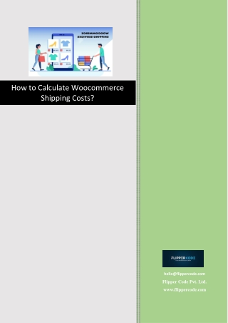 How to calculate Woocommerce Shipping Costs?