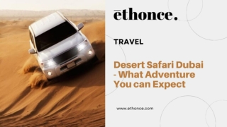 Desert Safari Dubai - What Adventure You can Expect