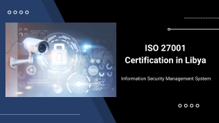 ISO 27001 Certification in Libya