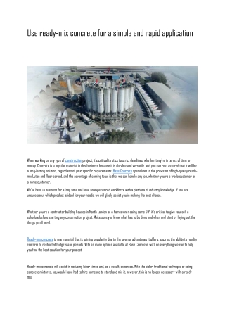 GRM - READYMIX CONCRETE DUBAI