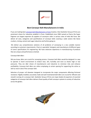 Roller Conveyor - Kashetter Group of Firms