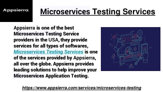 Microservices Testing Services