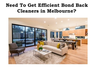 End of Lease Cleaning Melbourne - No Spot House Cleaning