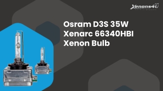 Osram D3S 35W Xenarc 9285 302 244 Xenon Bulb