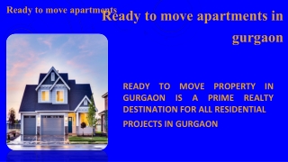 Buy Ready to move property in gurgaon- 919212306116