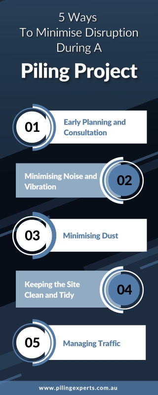 5 Ways To Minimise Disruption During A Piling Project