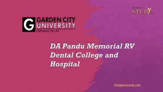 Garden City University, Bangalore