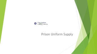 Prison Supply Companies