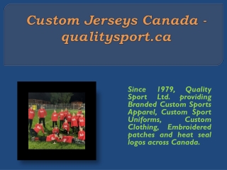 Custom Jerseys Canada - qualitysport.ca