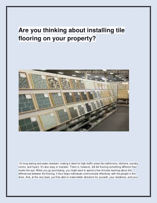 Find the best Tile Shop in Romford