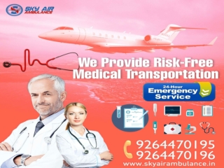 Sky Air Ambulance from Pune to Delhi, Mumbai with Medical Equipment