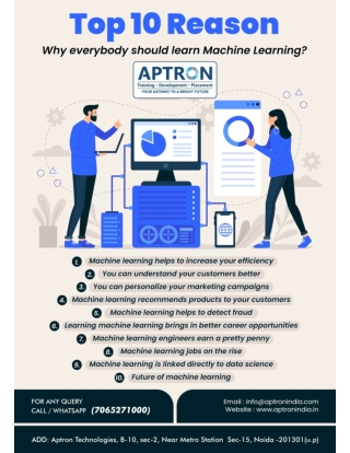 Best Machine Learning Training Institute In Noida By Aptron